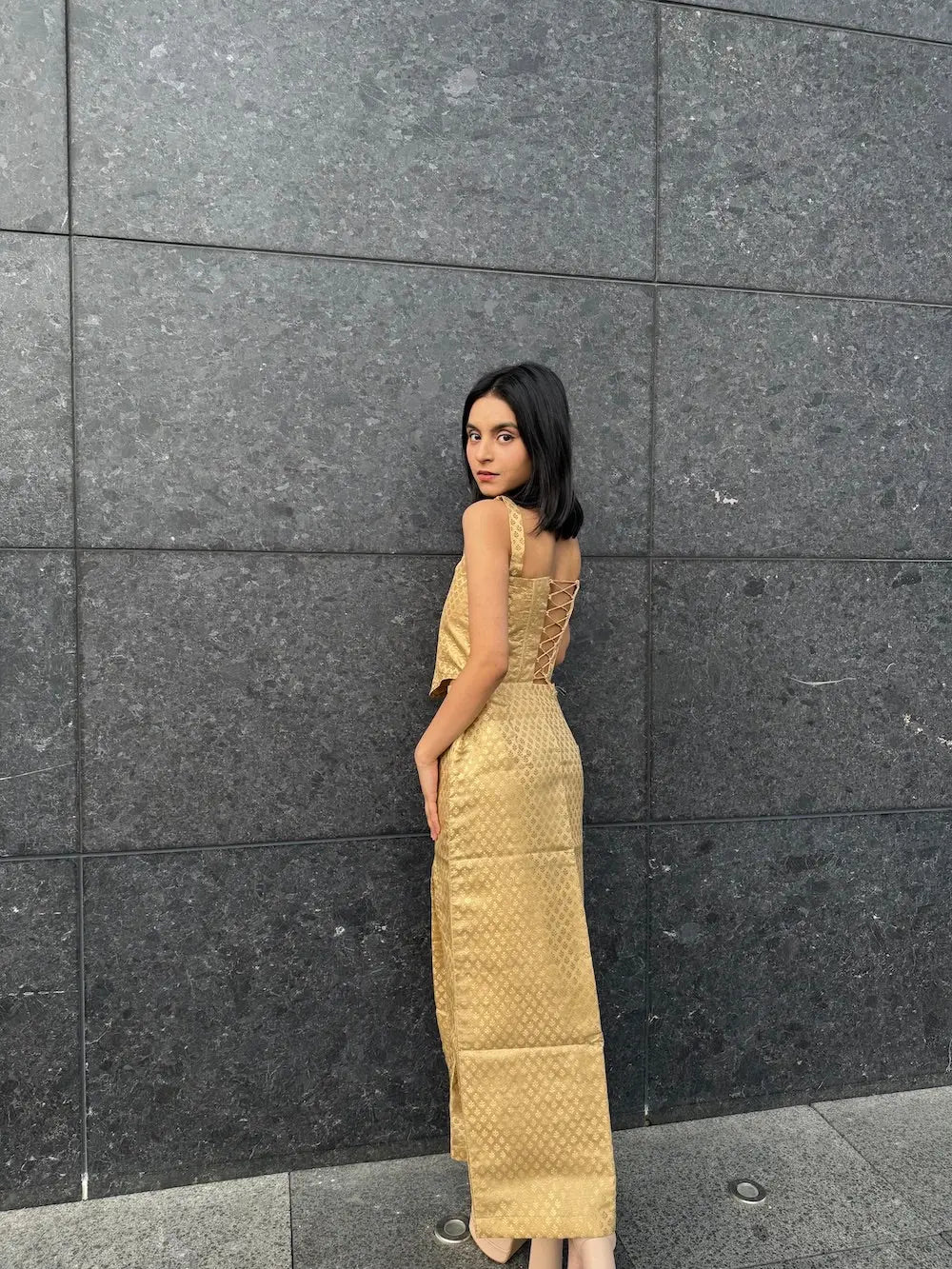 Elegant Banarsi Silk Skirt with Zari Detailing kihums clothing