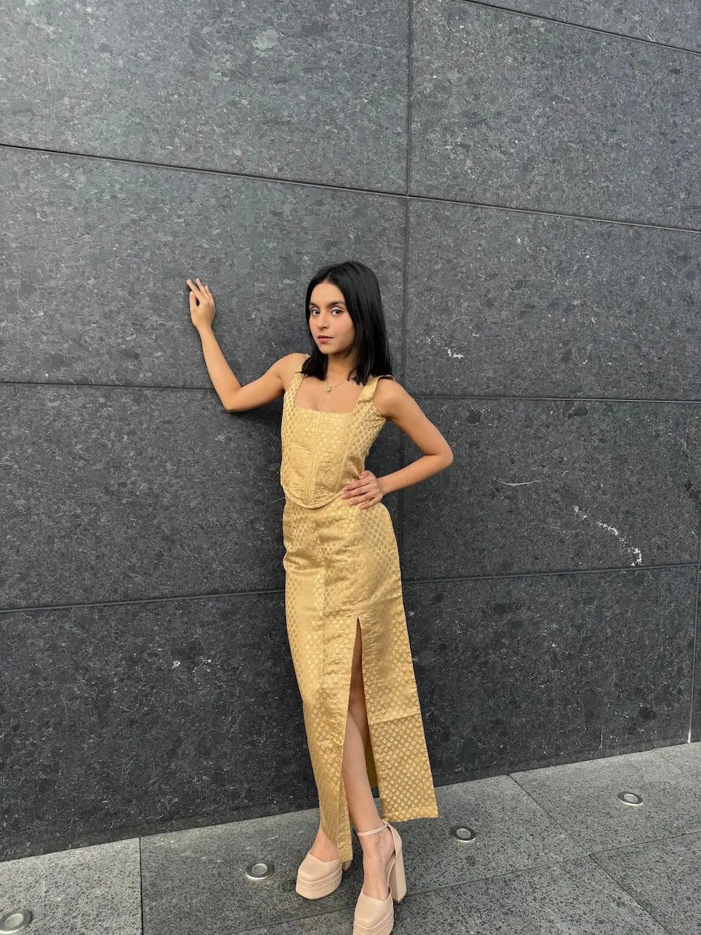 Elegant Banarsi Silk Skirt with Zari Detailing kihums clothing
