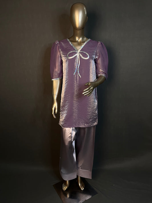 BOW Farshi Shalwar Kurta Set | Embroidery work |  Kurta Sets for women