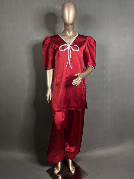 BOW Farshi Shalwar Kurta Set | Embroidery work |  Kurta Sets for women