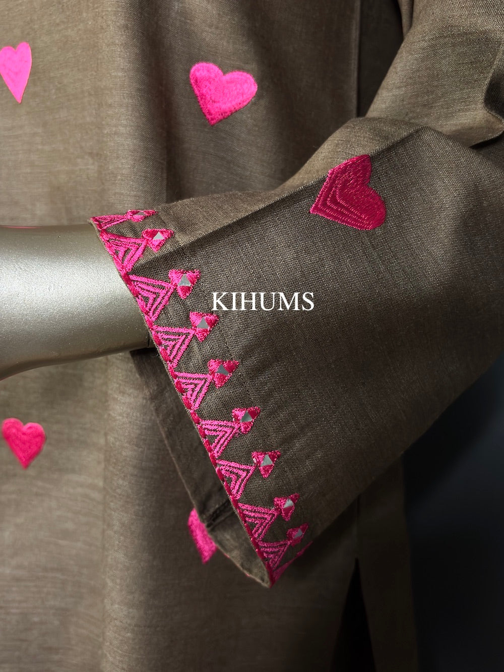 DIL SE Heart Embroidered Farshi Shalwar