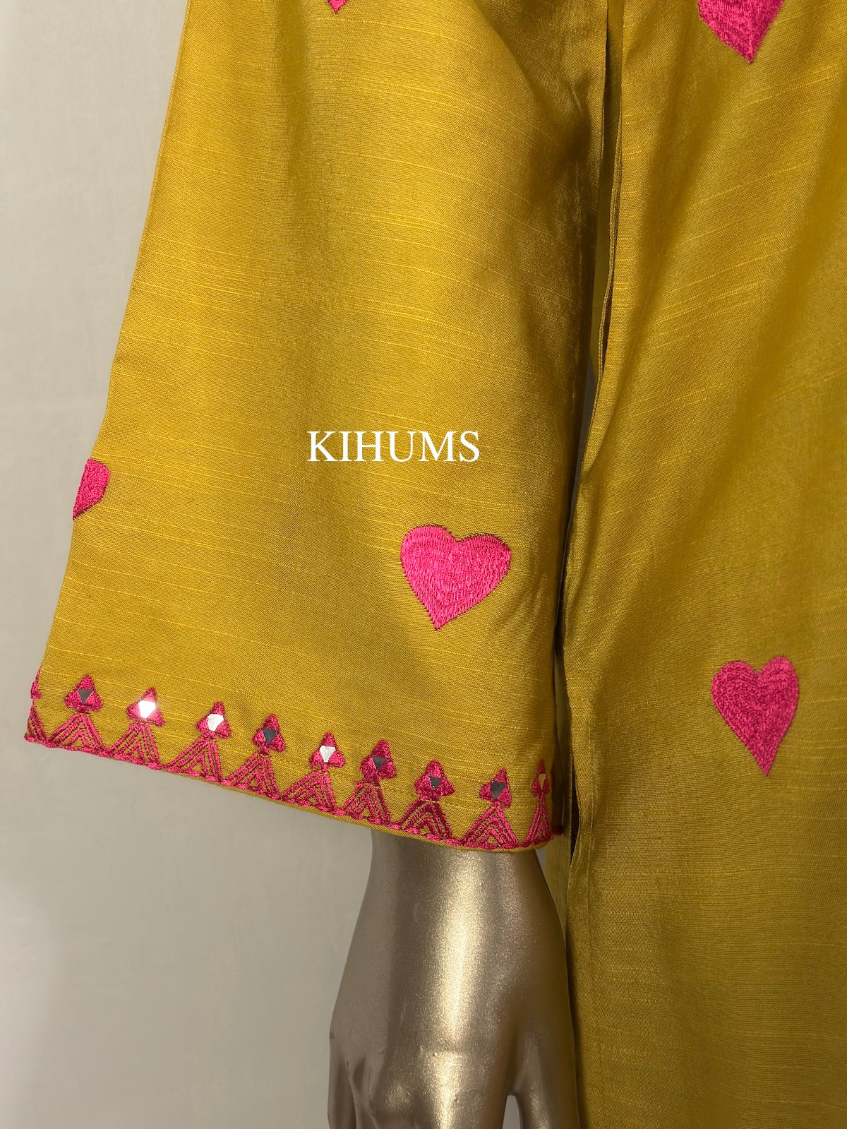 DIL SE Heart Embroidered Farshi Shalwar