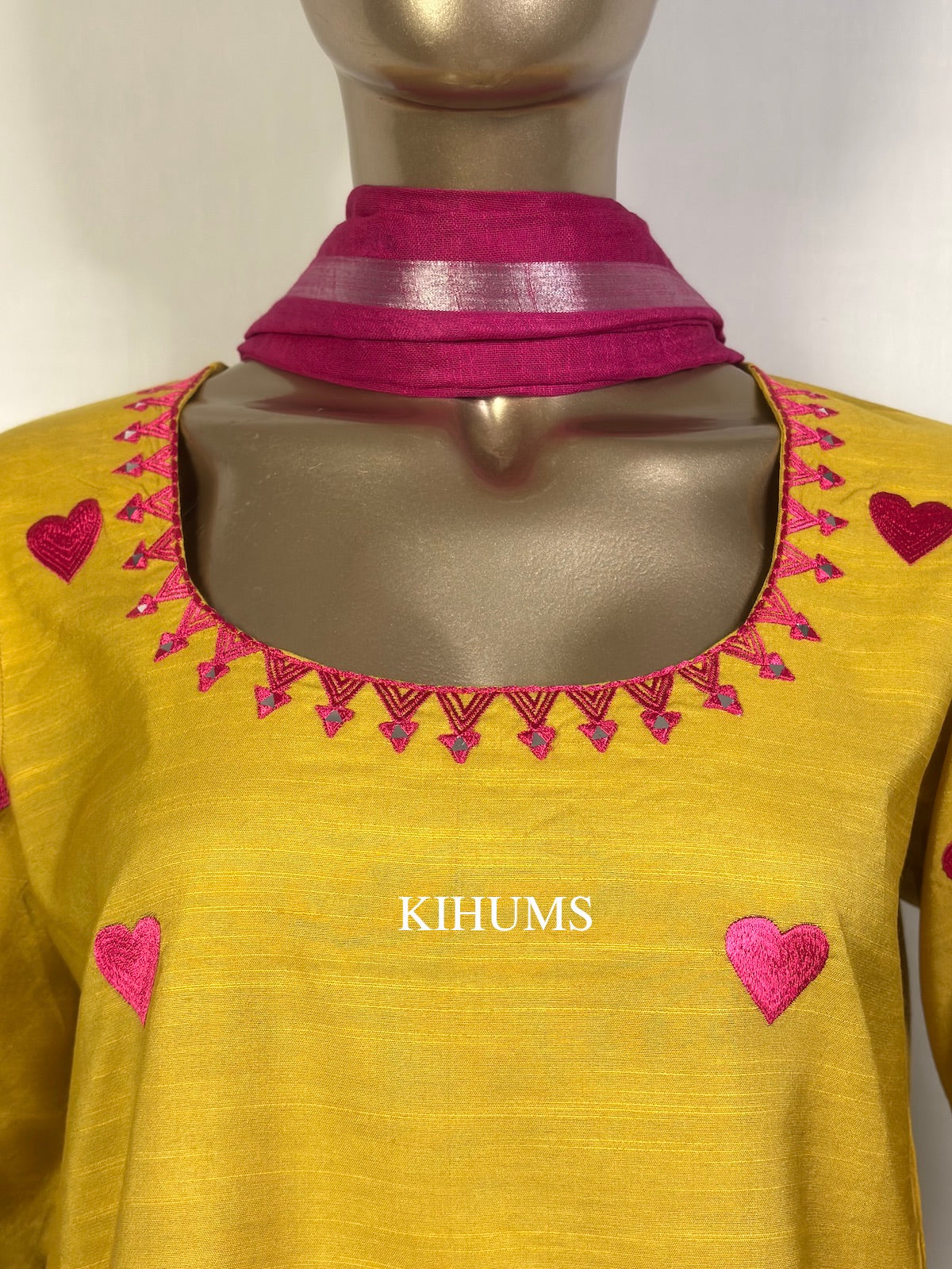 DIL SE Heart Embroidered Farshi Shalwar