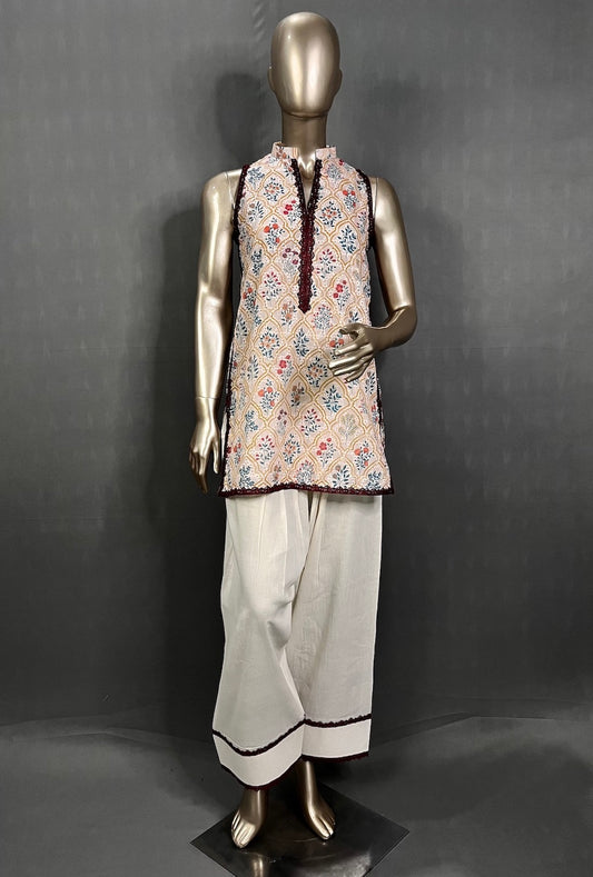 HANIA Cotton Hakoba Floral Printed Kurta Set for women | Summer Kurta set
