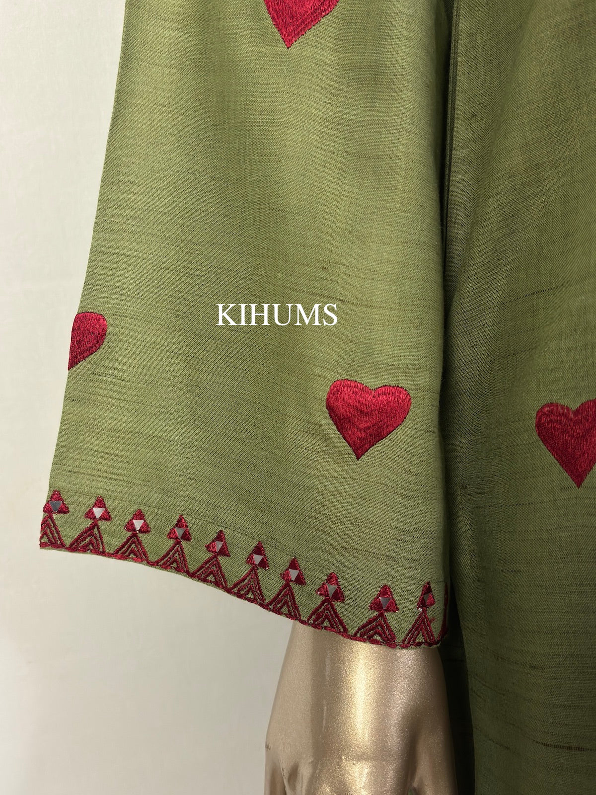 DIL SE Heart Embroidered Farshi Shalwar