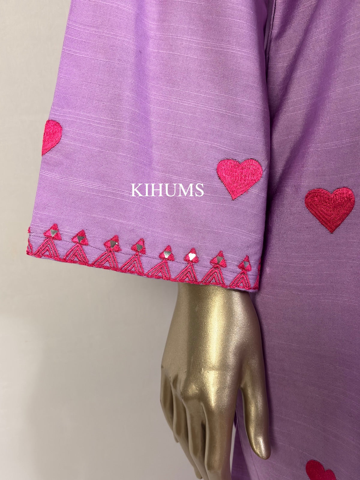 DIL SE Heart Embroidered Farshi Shalwar