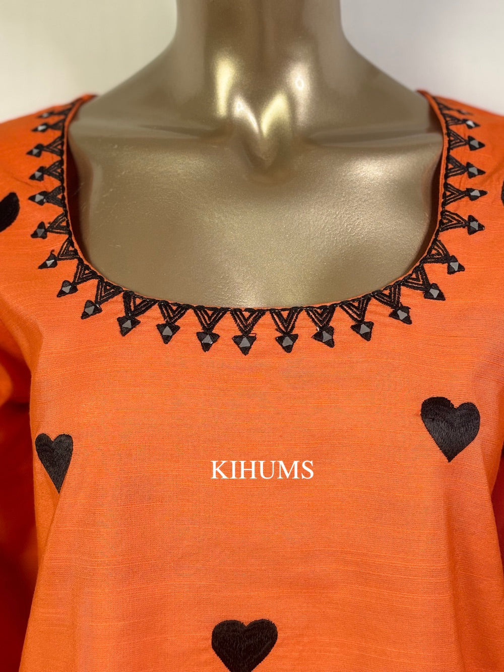 DIL SE Heart Embroidered Farshi Shalwar