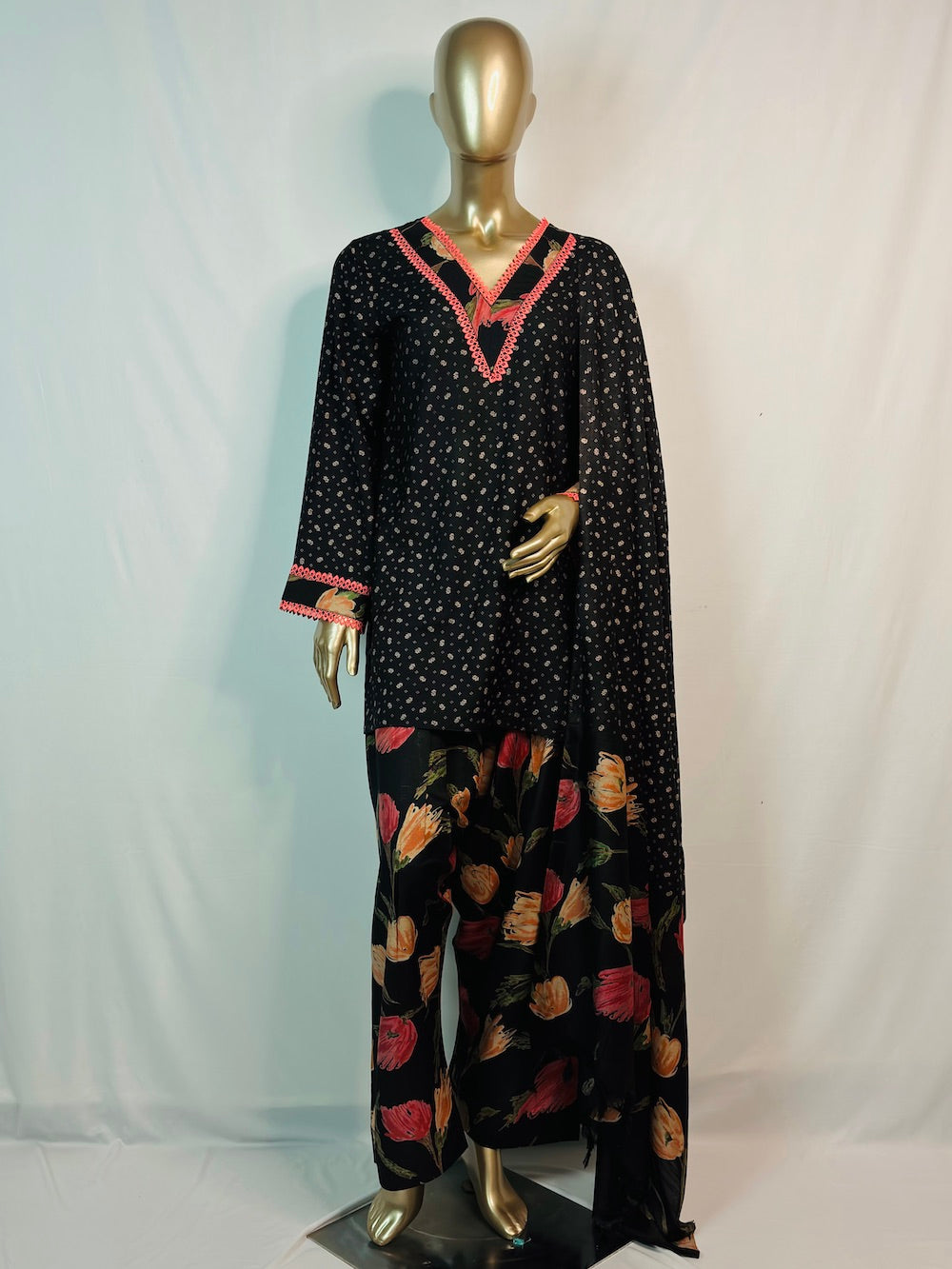 BASERA Floral Printed Farshi Shalwar
