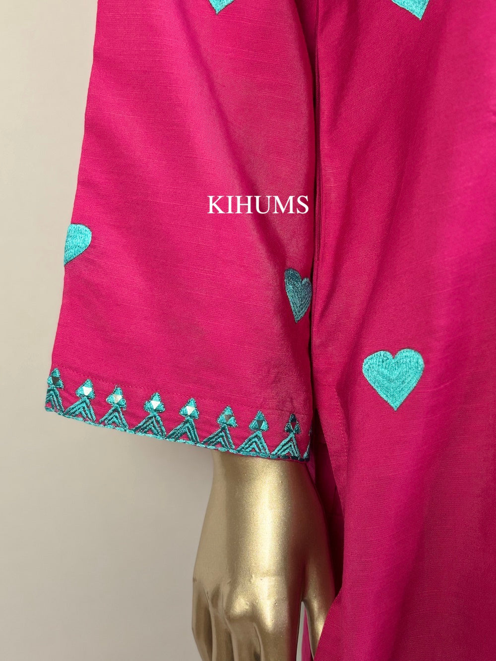 DIL SE Heart Embroidered Farshi Shalwar