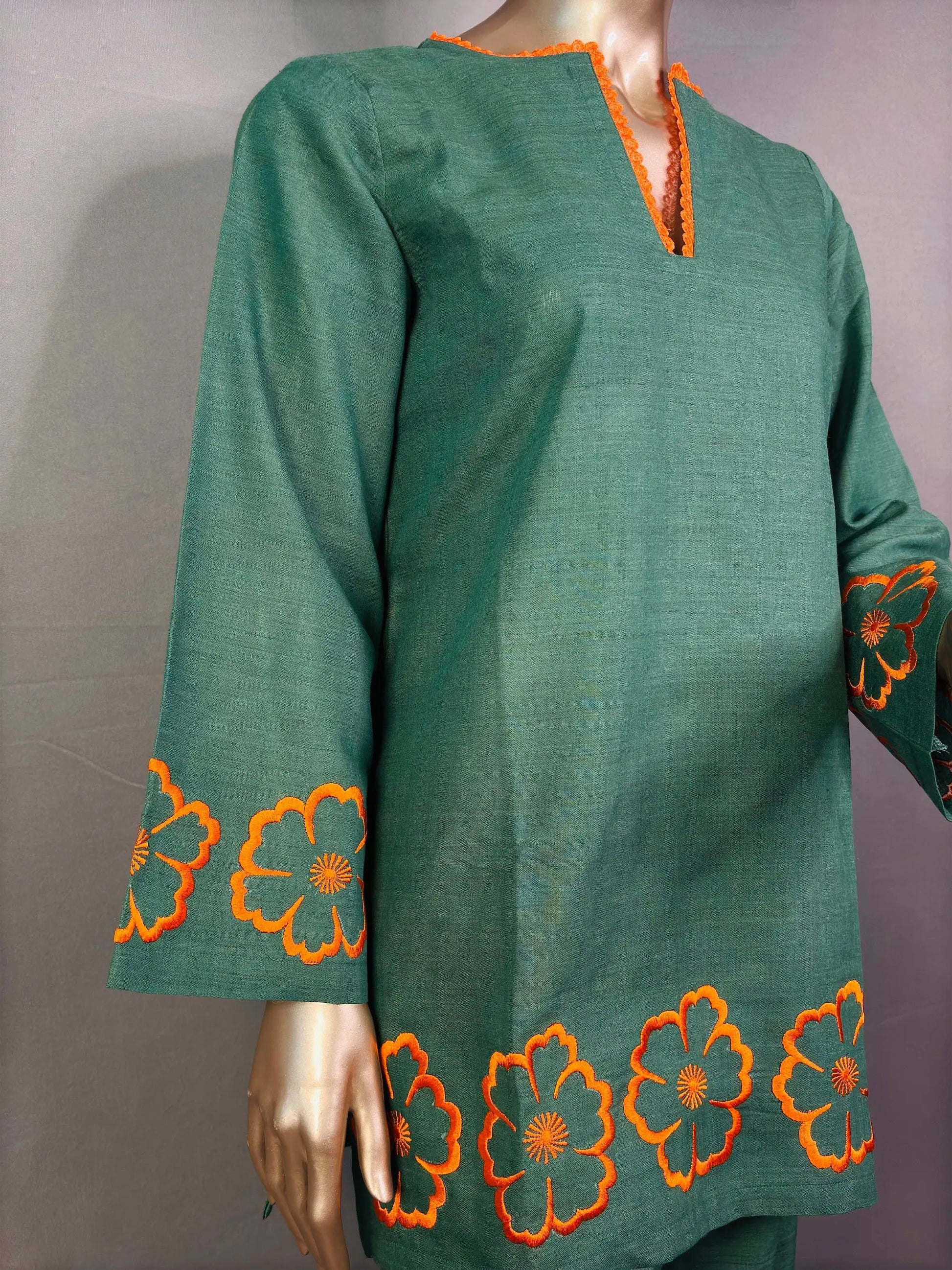 Green Shade- Stylish & Trendy Embroidered kurta set for women kihums clothing