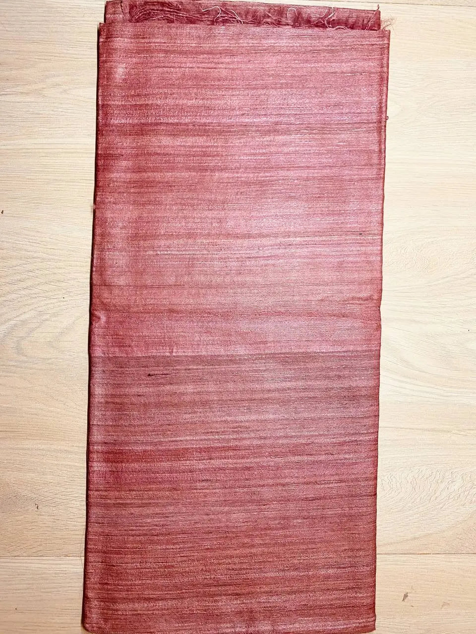 Brick Shade Handwoven Tussar Silk Saree | KIHUMS Saree kihums clothing