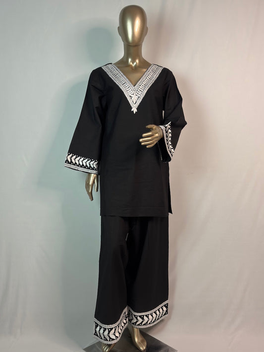 SHAMA Farshi Shalwar | Embroidered Co-ord set