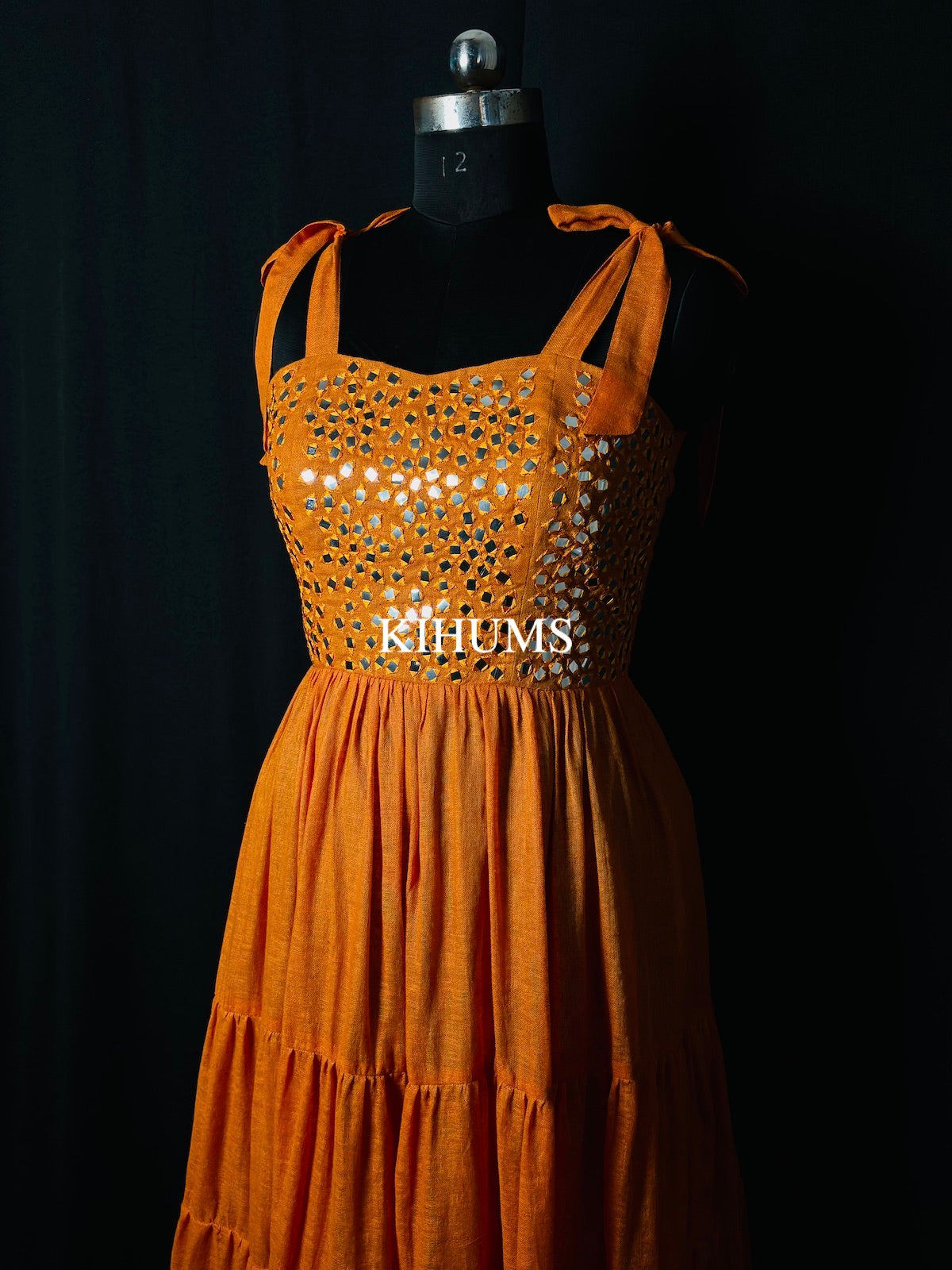 MIRROR DRESS - IN PURE LINEN FABRIC