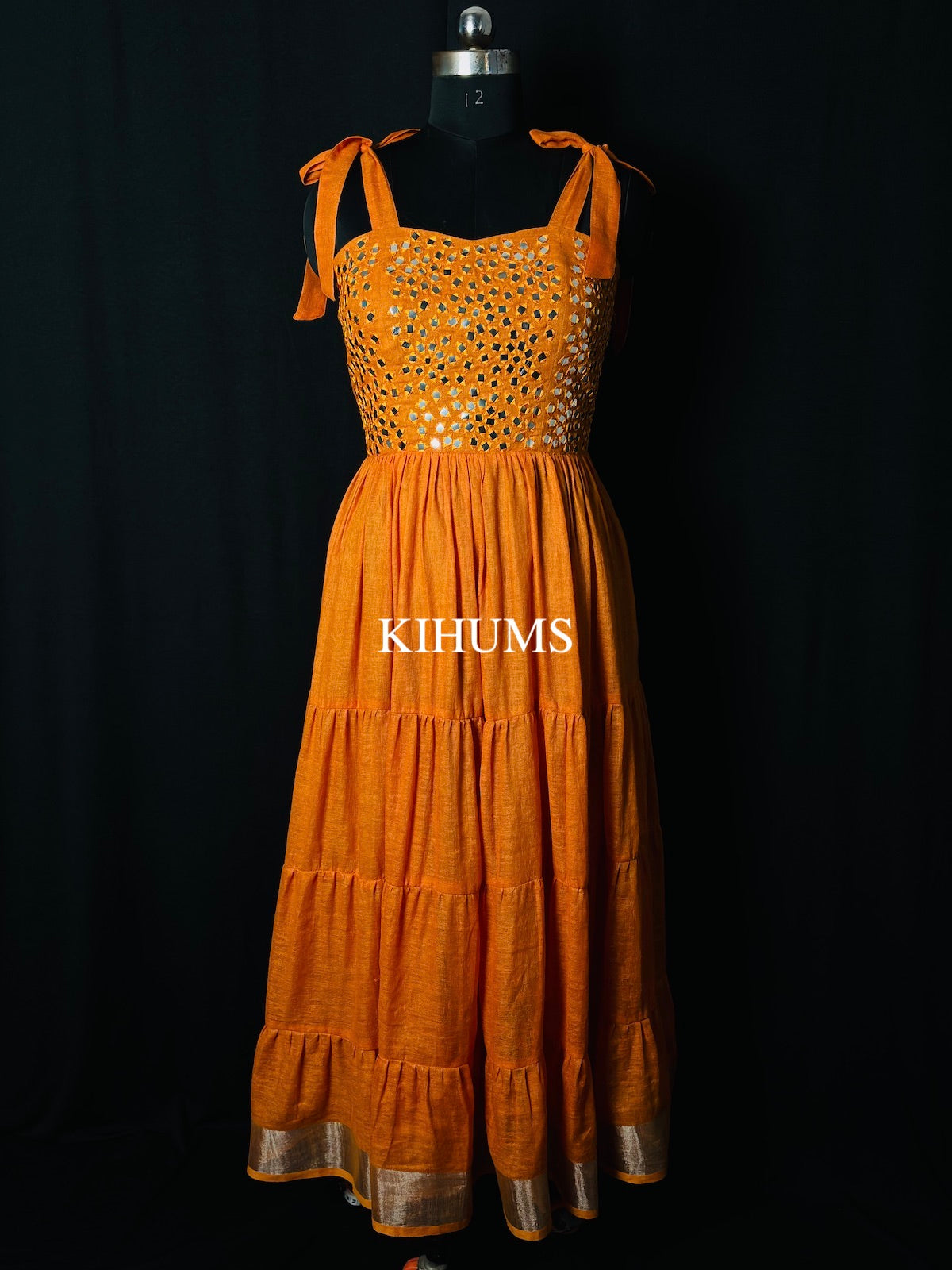 MIRROR DRESS - IN PURE LINEN FABRIC