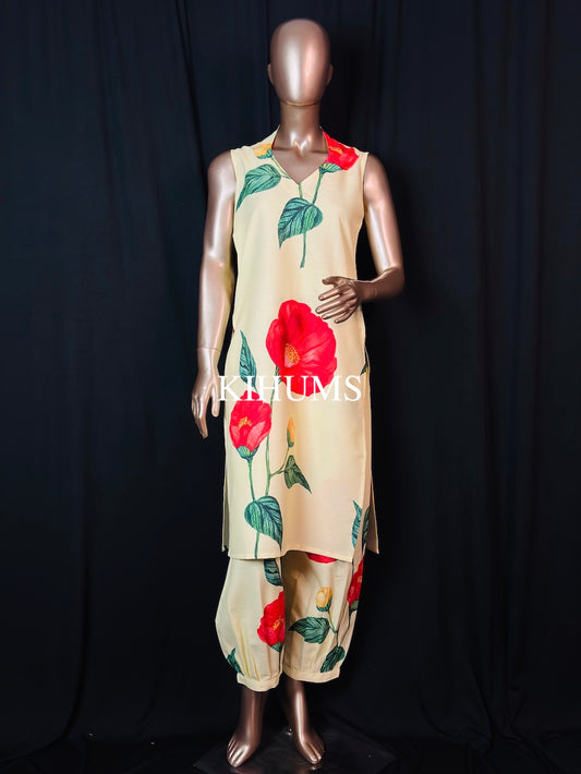 AFGHANI Kurta Set | Floral Co-ord set