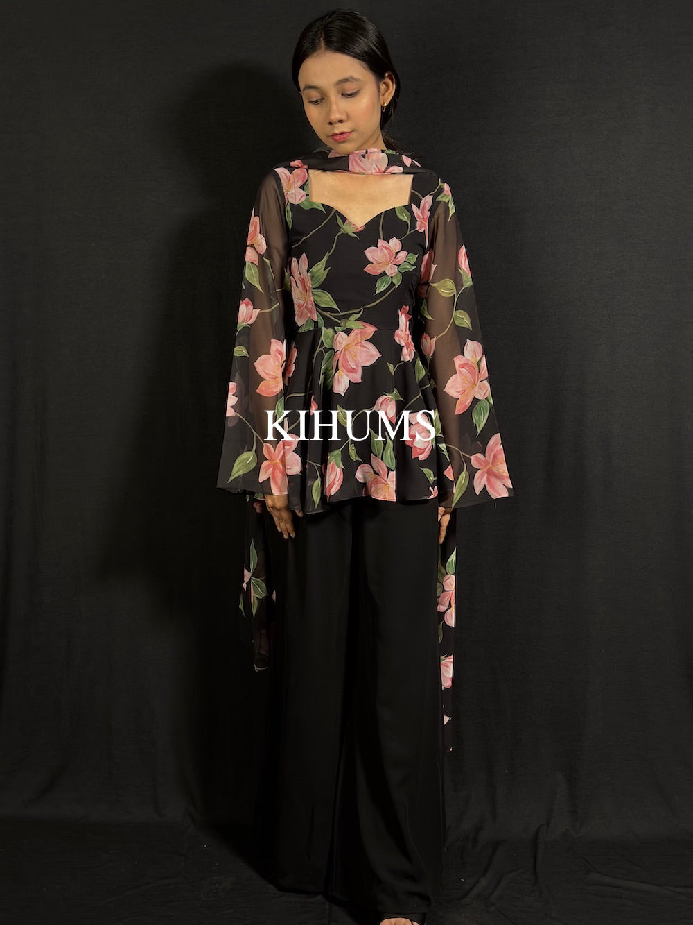 PEPLUM Corset Style Three Piece