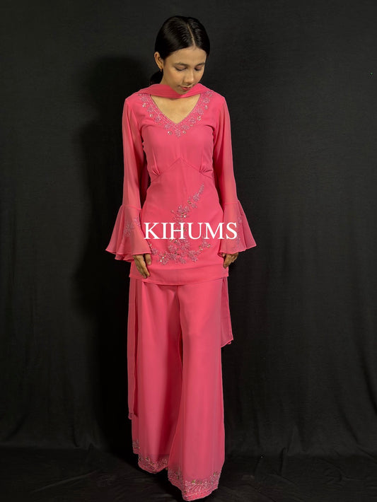 Kareena Corset Style Hand Embroidered Three Piece