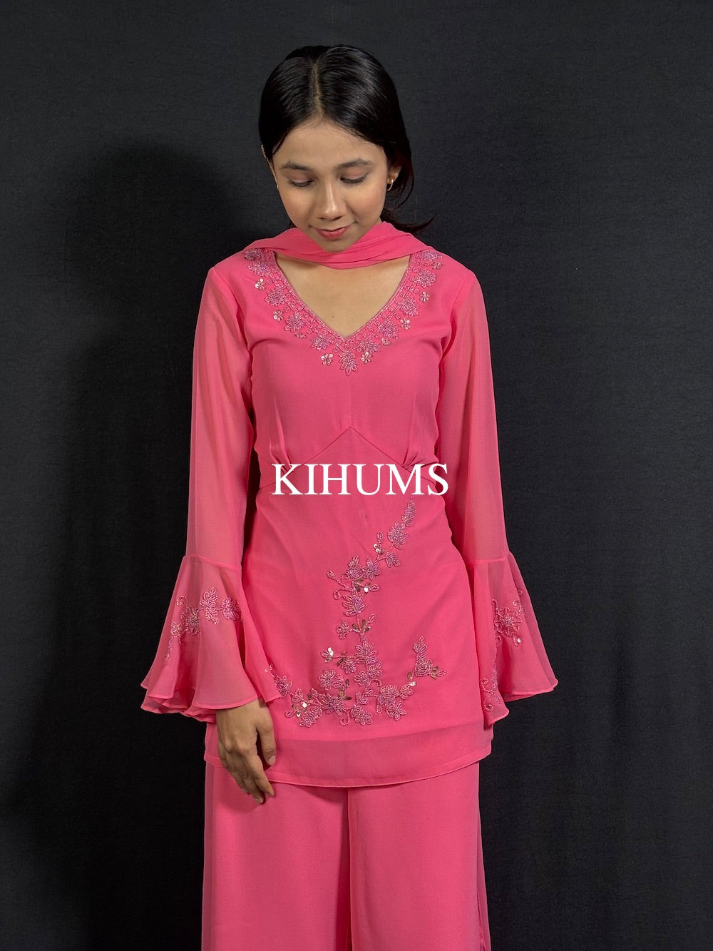 Kareena Corset Style Hand Embroidered Three Piece