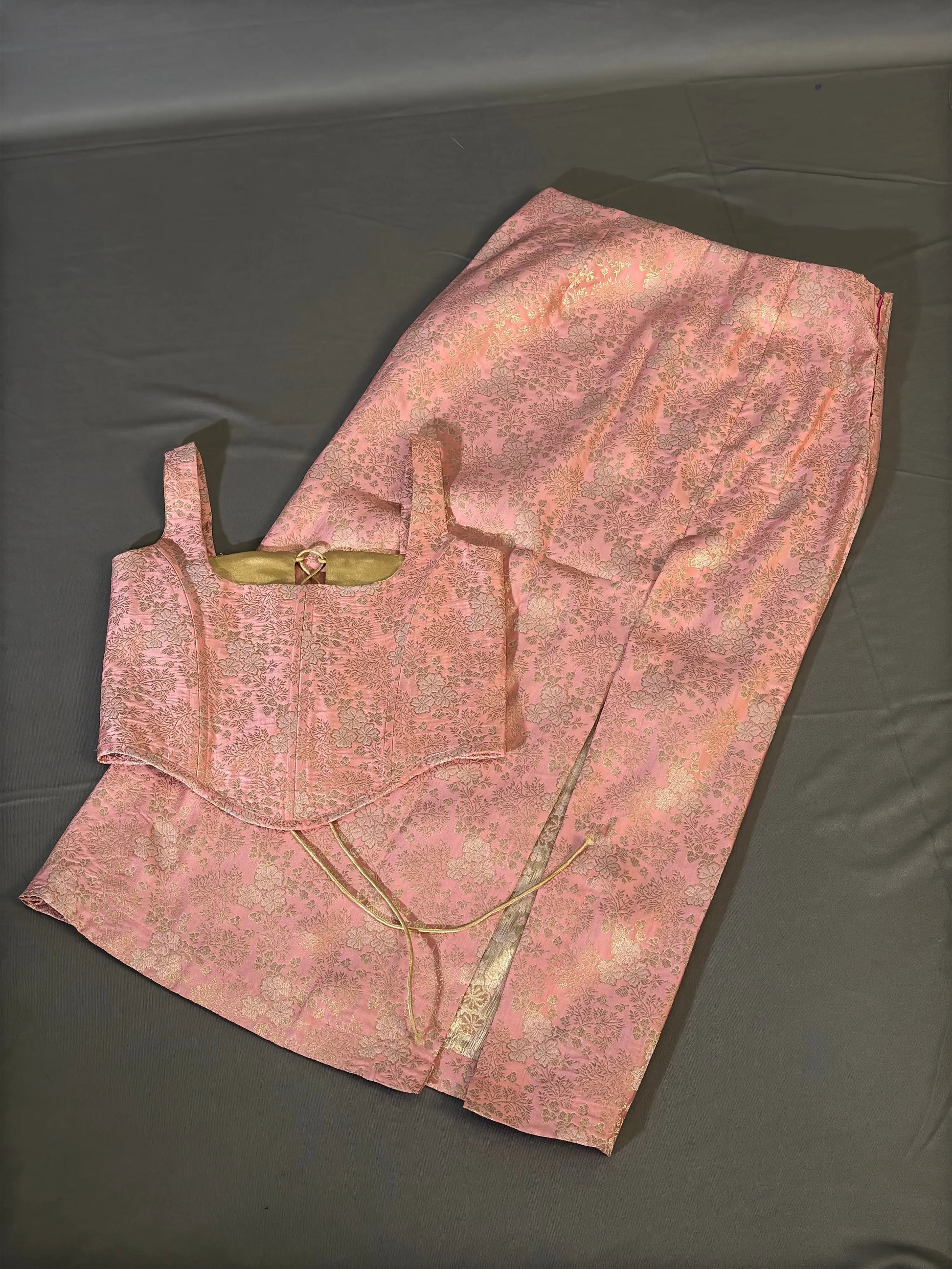 Elegant Banarsi Silk Skirt with Zari Detailing kihums clothing