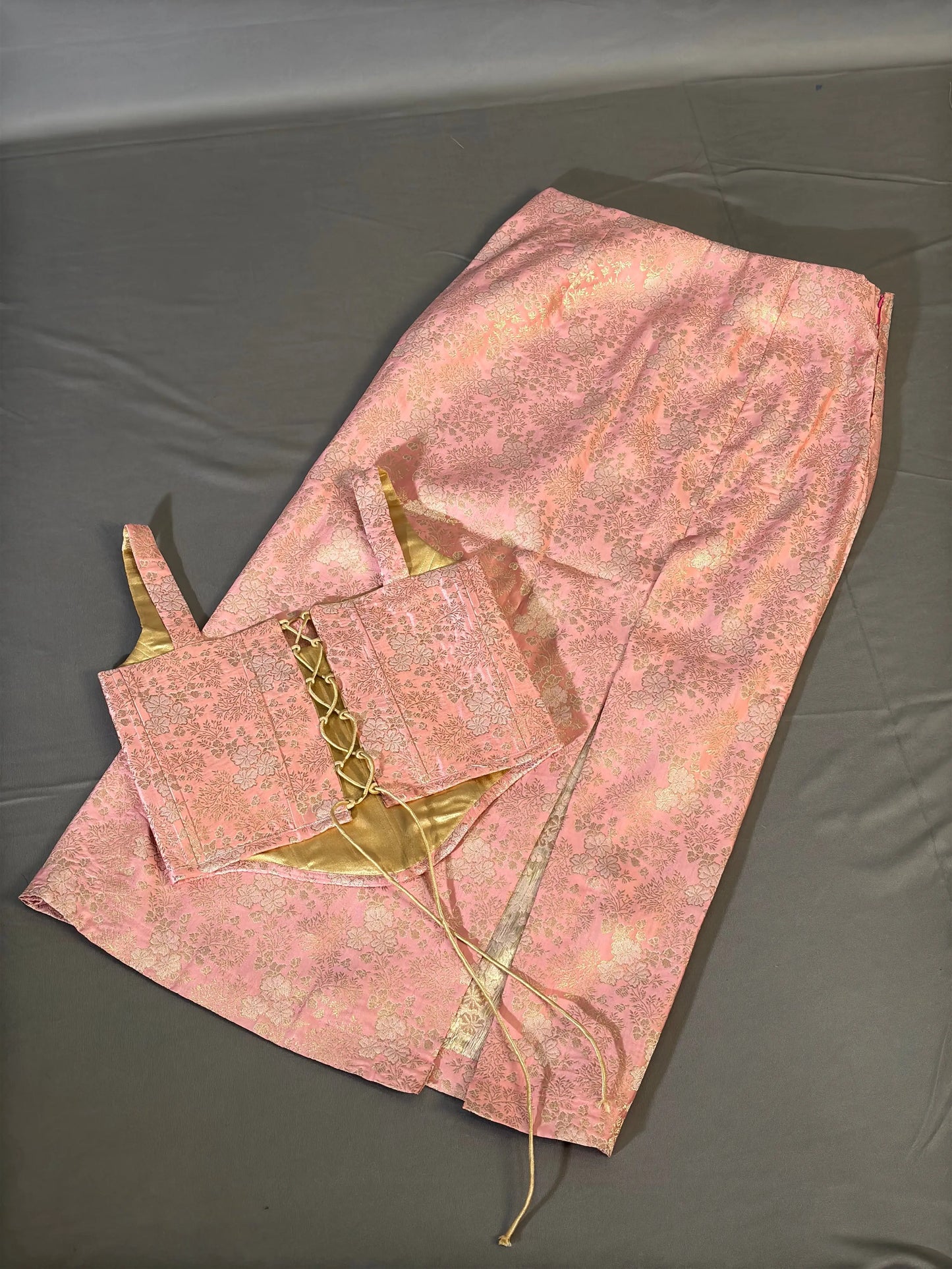 Elegant Banarsi Silk Skirt with Zari Detailing kihums clothing