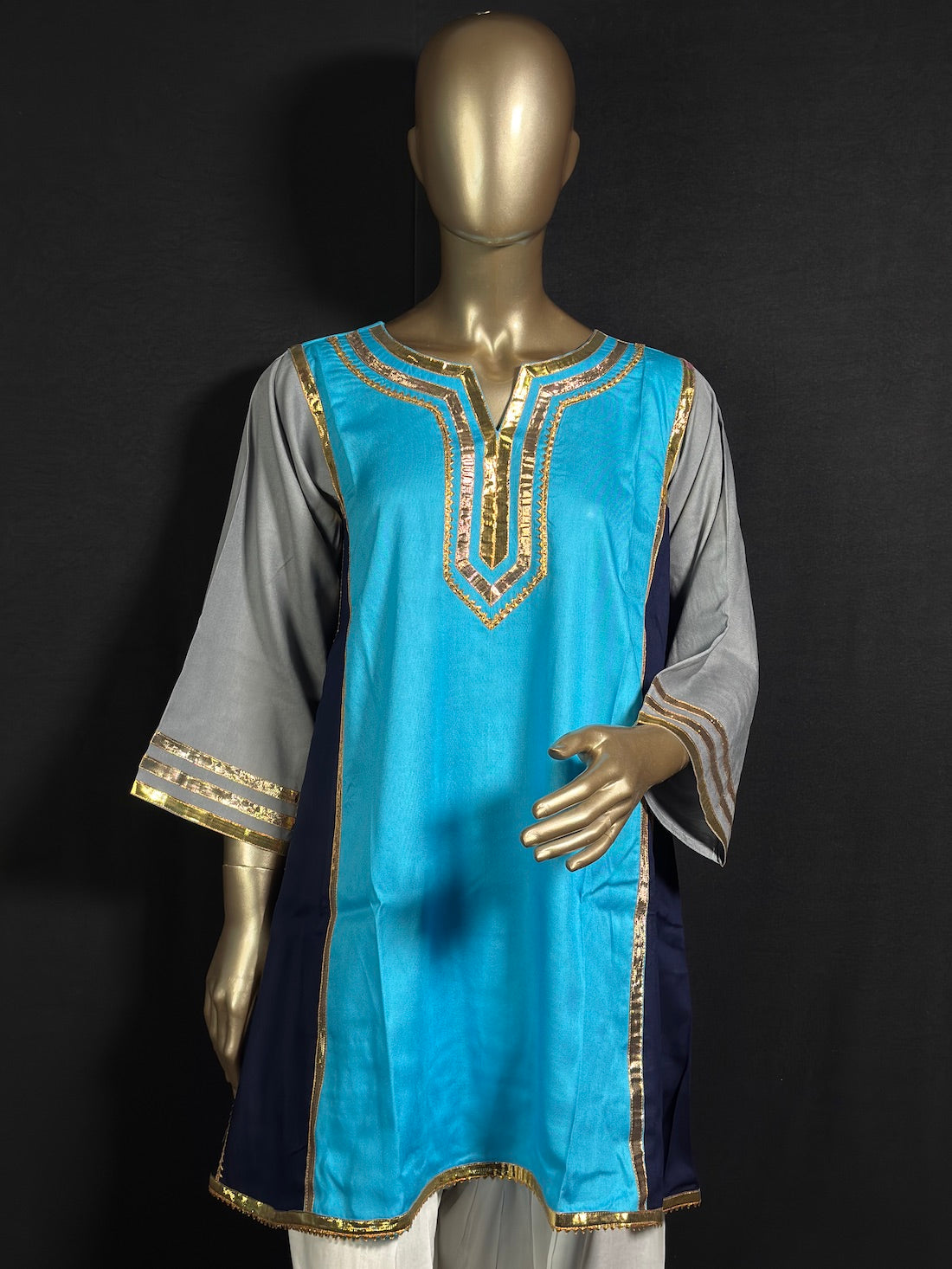 SUNEHRI Blue Gota Kurta Set