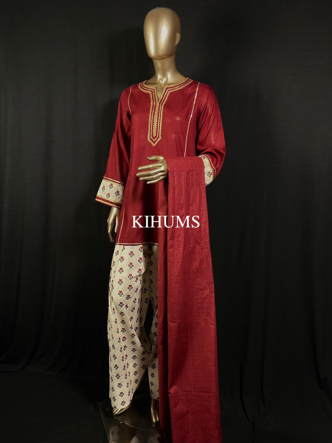 AMANA Cotton Farshi Shalwar for women with beautiful print & lace detailing| Kurta set