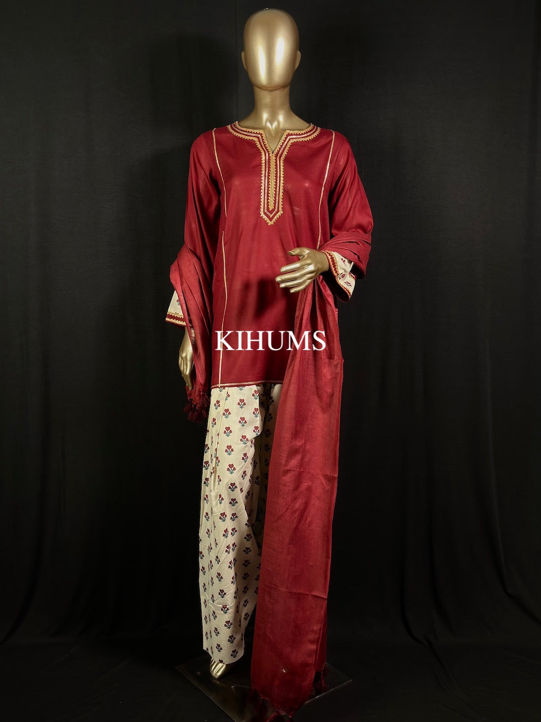 AMANA Cotton Farshi Shalwar for women with beautiful print & lace detailing| Kurta set
