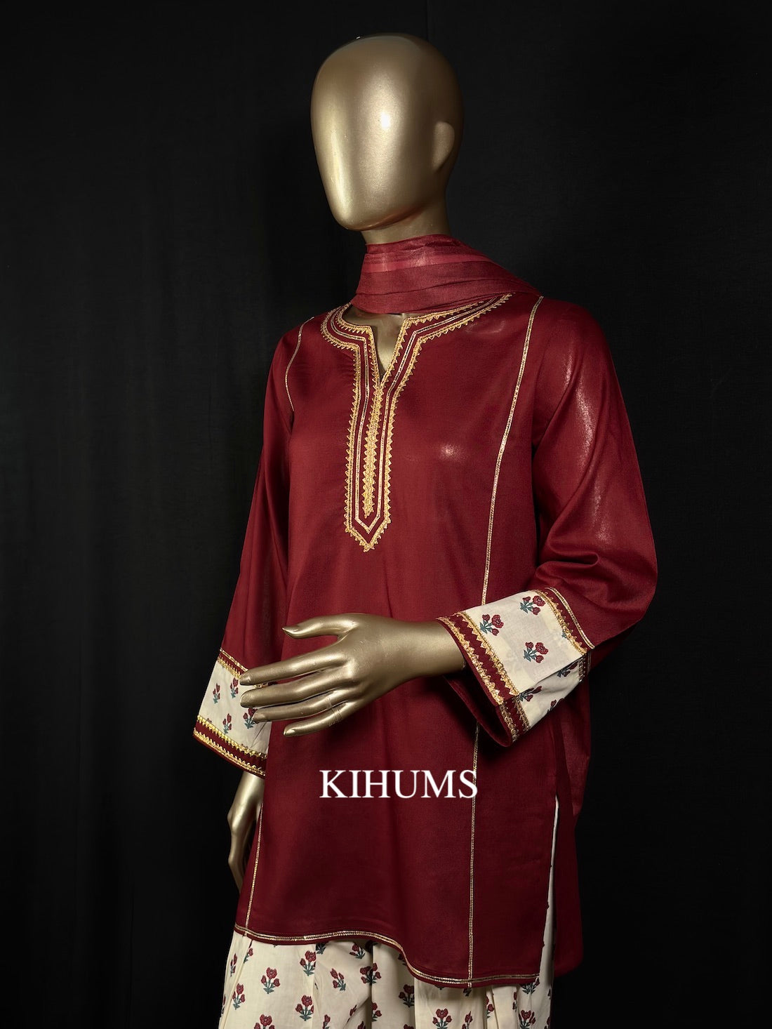AMANA Cotton Farshi Shalwar for women with beautiful print & lace detailing| Kurta set