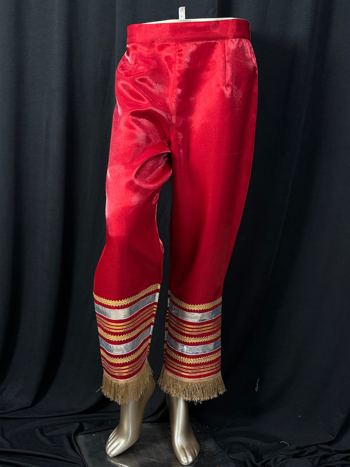 SUNEHRI Red Gota Work Kurta with Pants