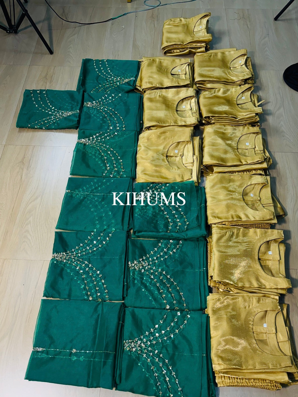 GOLDEN Sharara Set with handwork dupatta