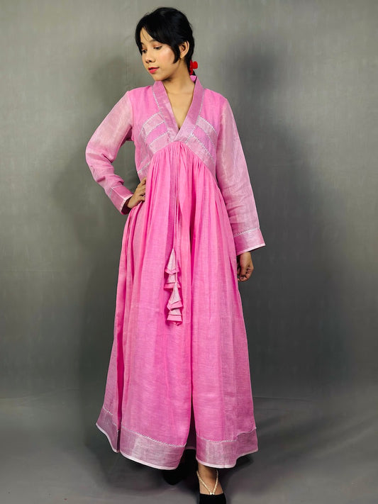 IVANKA DRESS - IN PURE LINEN FABRIC