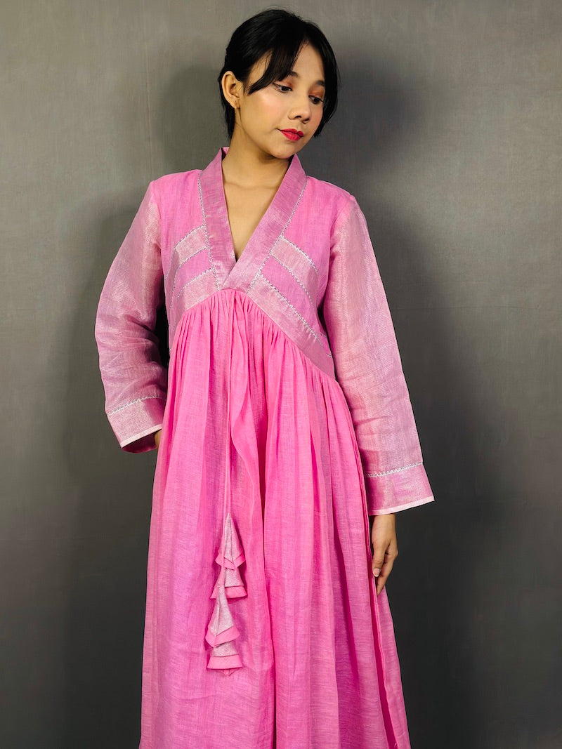 IVANKA DRESS - IN PURE LINEN FABRIC