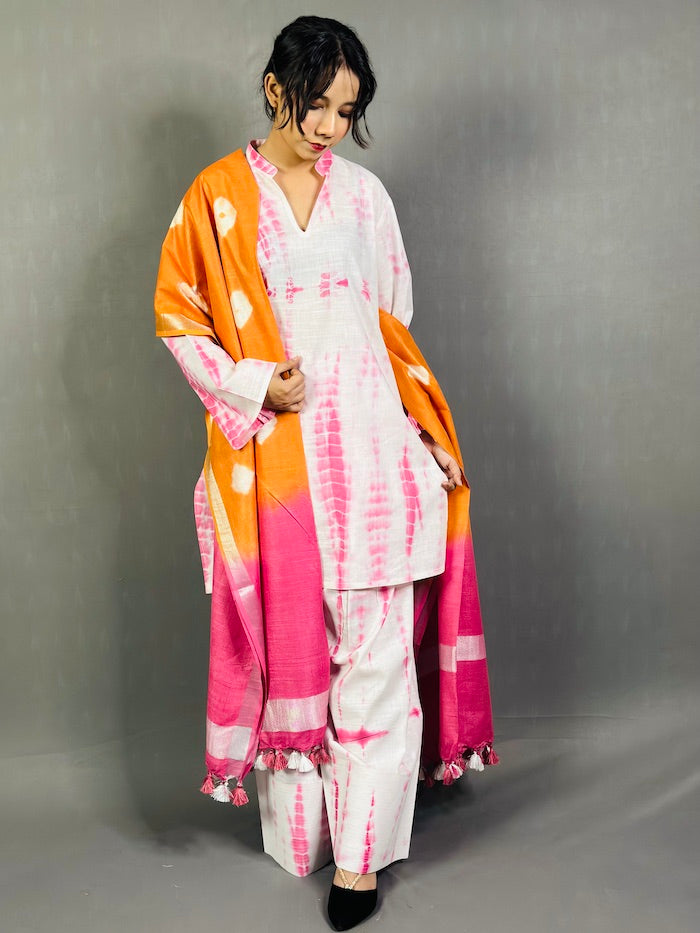SHIBORI Cotton Kurta Set for women with beautiful print | Summer Kurta set