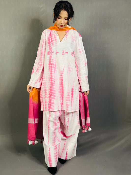 SHIBORI Cotton Kurta Set for women with beautiful print | Summer Kurta set