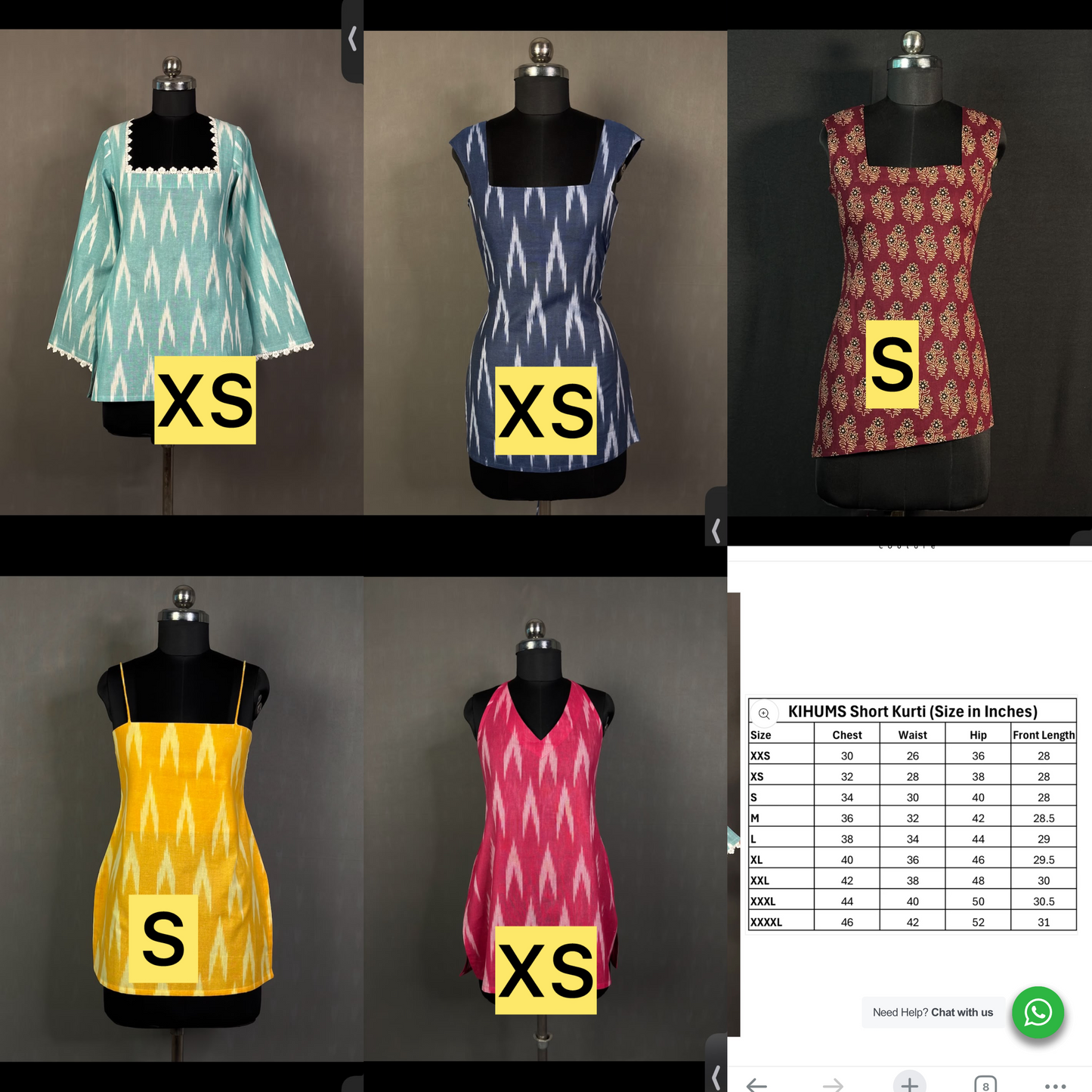 Sample CORSET Style Short Kurti