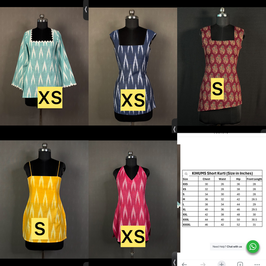 Sample CORSET Style Short Kurti